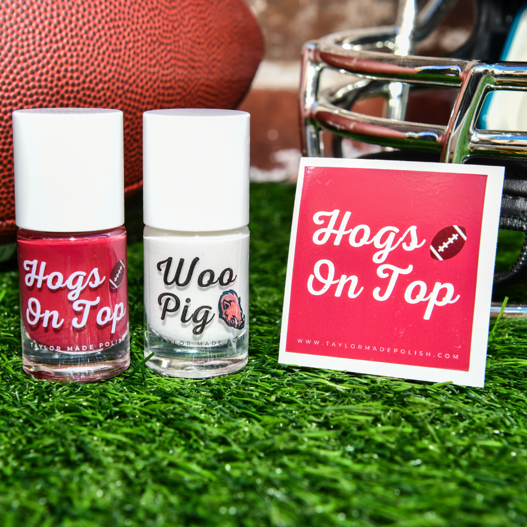 Arkansas Razorbacks Game Day Nail Polish Set - 2 Pack