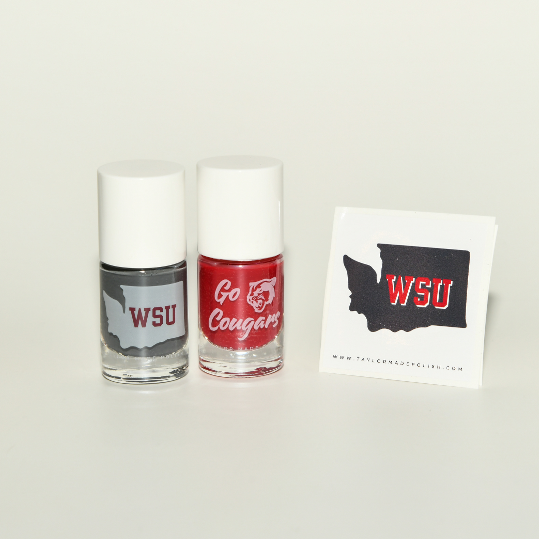 WSU Game Day Nail Polish Set - 2 Pack